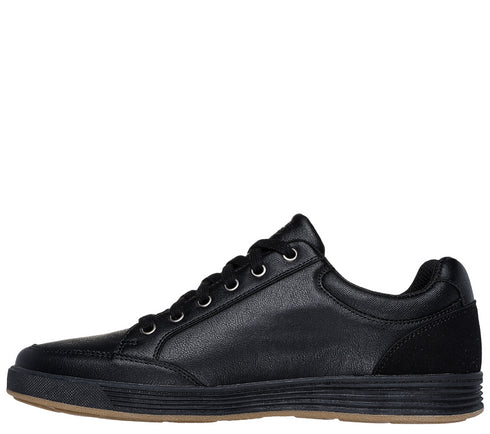 Pantofi sport, barbati, SKECHERS CAVELL-SPARKMAN 210944-BLK negru, piele ecologica